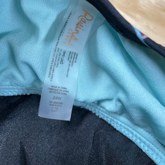 Raisins Curve NWT Plus Size Monteluz Lucia Swim Dress Size 24W Wireless Bra Top - Picture 5 of 11